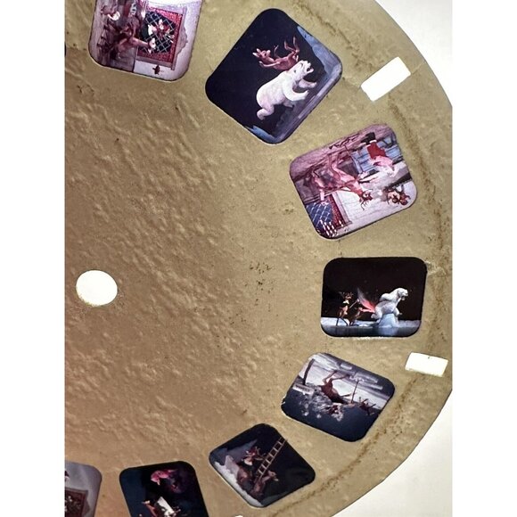 Sawyers  model G View Master Tan Colored Viewer Black Knob Rudolph Christmas 50s - Picture 8 of 10